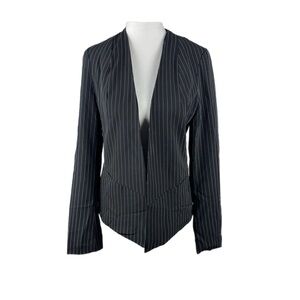 Women's Black Pinstripe Windsor Store Blazer